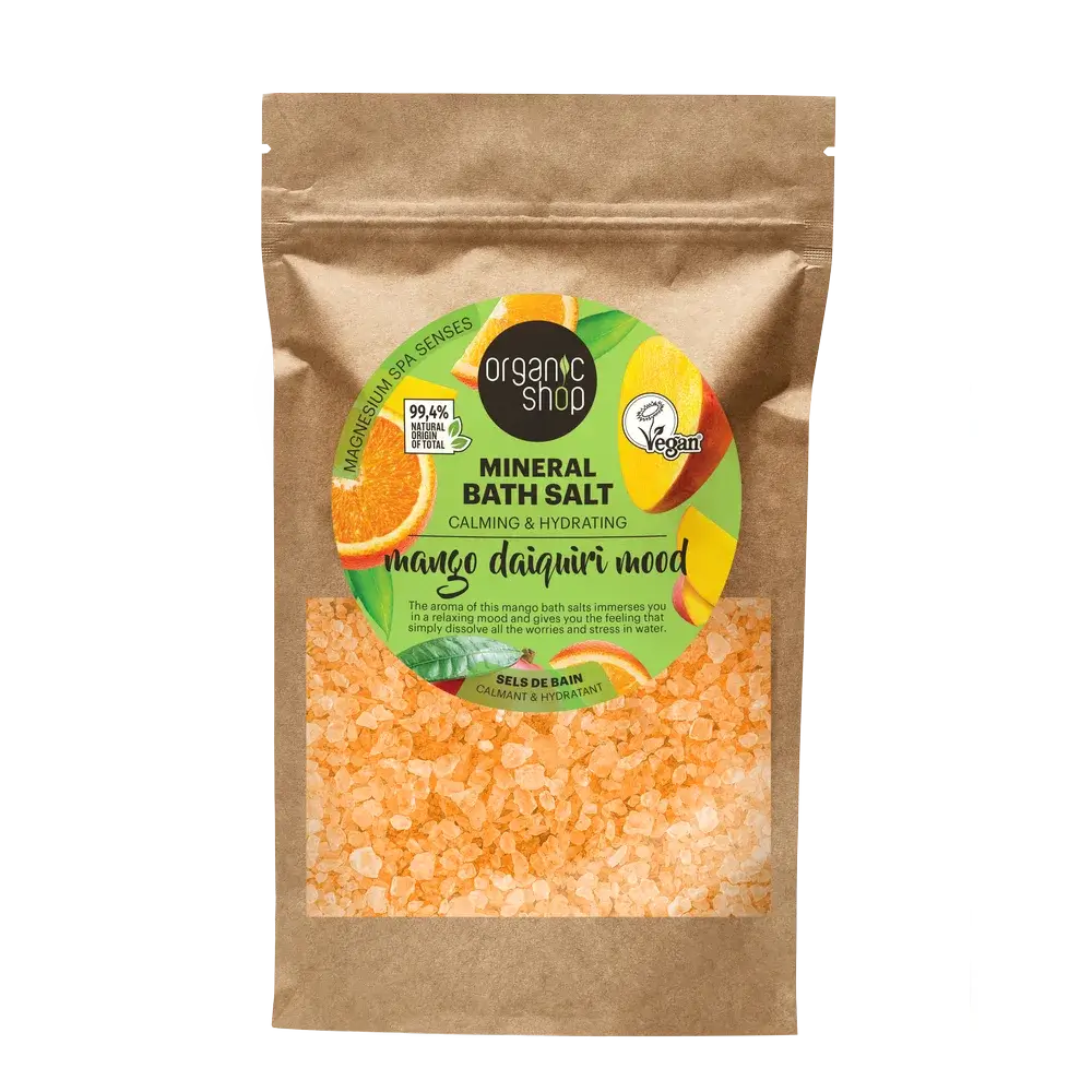 Organic Shop Sels de bain minéraux Daiquiri Mood Mango, 500 g
