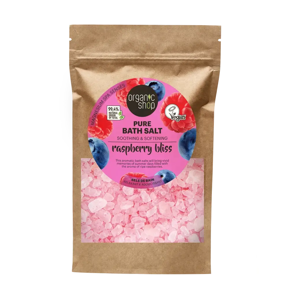 Organic Shop Sels de bain pur framboise, 500 g