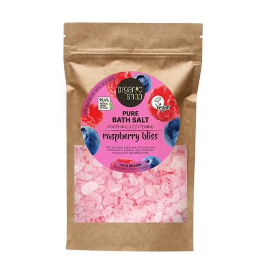 Organic Shop Sels de bain pur framboise, 500 g