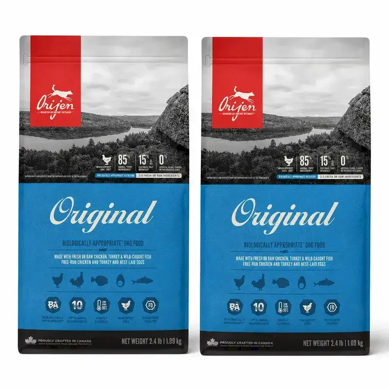 Orijen Canine Adult Original 11,4 Kg Dog Food, pack 2