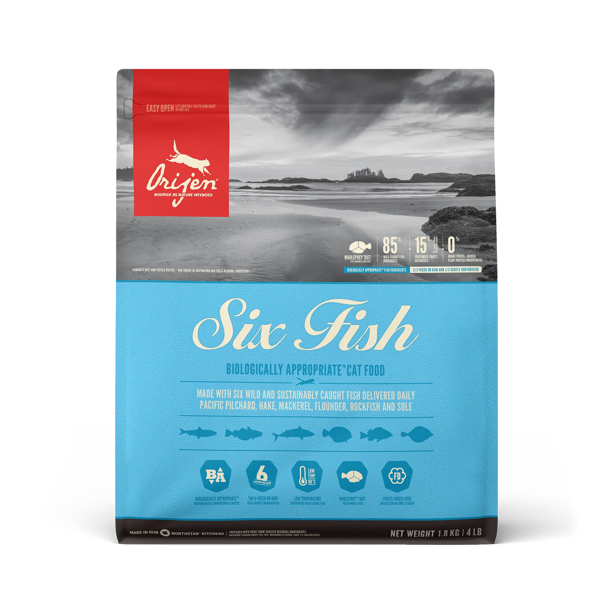 Orijen Feline Adult 6 Fish 1,8Kg cat food