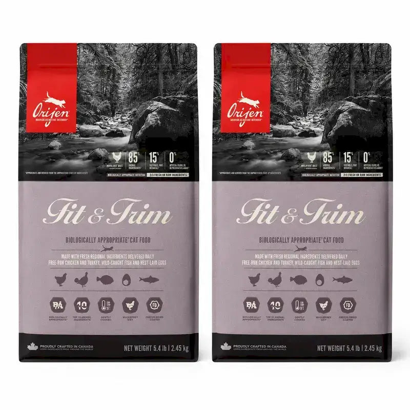 Orijen Feline Adult Fit Trim 5,4 Kg Cat Food , pack 2