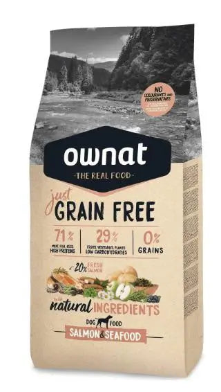 Ownat Just Canine Adult Grain Free Salmon 3Kg , dog food