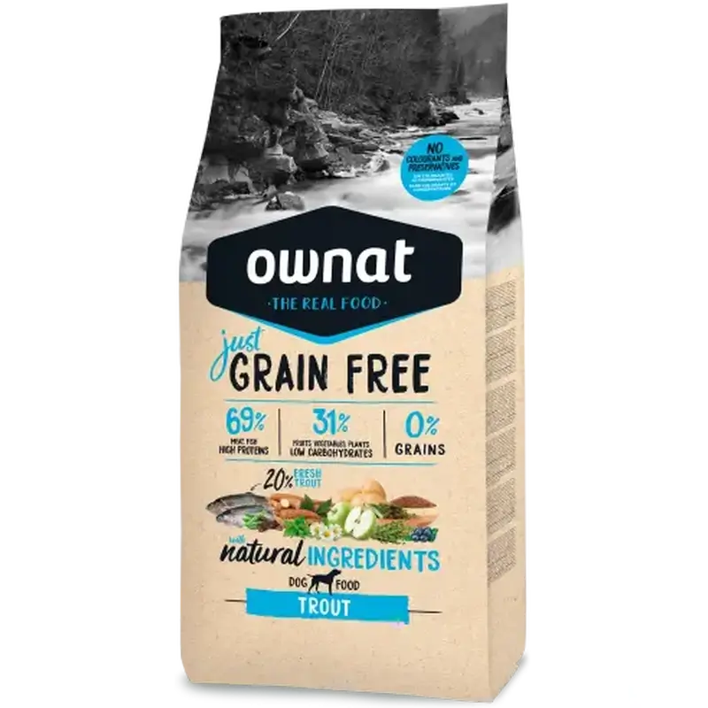 Ownat Just Canine Adulte Sans Grains Truite 14Kg