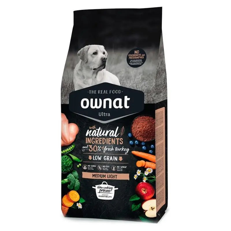 Ownat Ultra Canine Adult Light Medium 3kg, dog food for dogs
