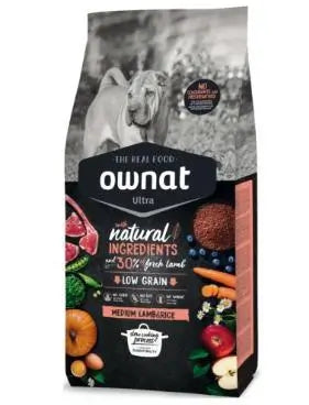Ownat Ultra Canine Adult Medium Lamb Rice 3kg, nourriture pour chiens