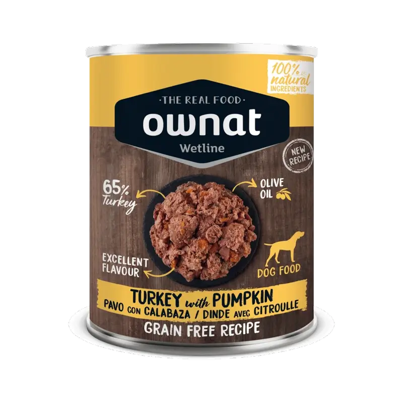 Ownat Wetline Canine Dinde avec Potiron 12X395Gr