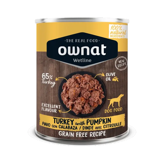Ownat Wetline Canine Dinde avec Potiron 12X395Gr