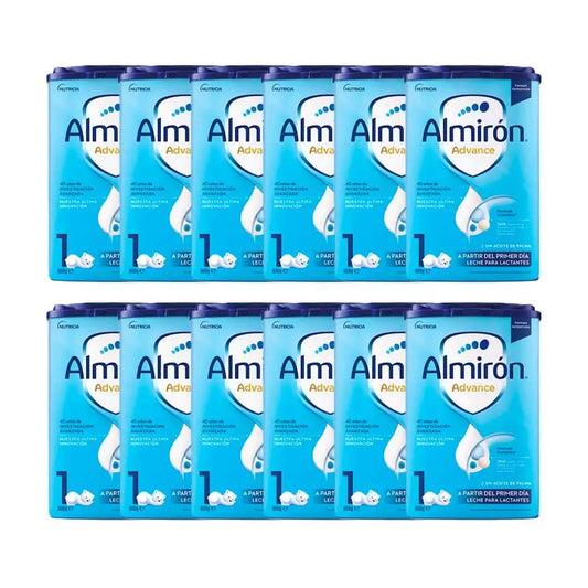 Pack 12 X Almiron Advance 1, Powdered Infant Starter Milk, from Day One, 800g