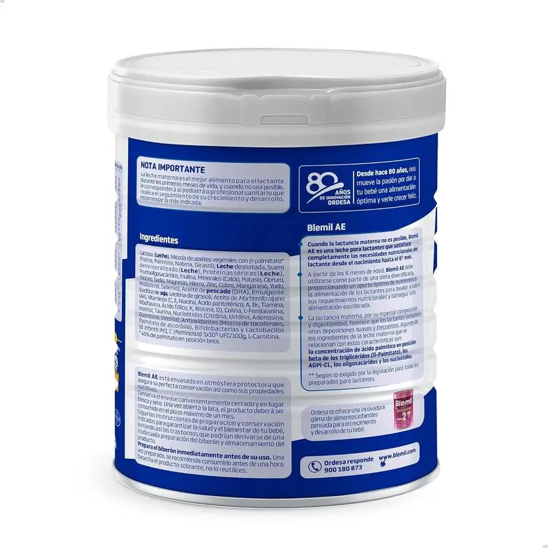 Pack 12 X Blemil Plus 1 AE, 800 grammes