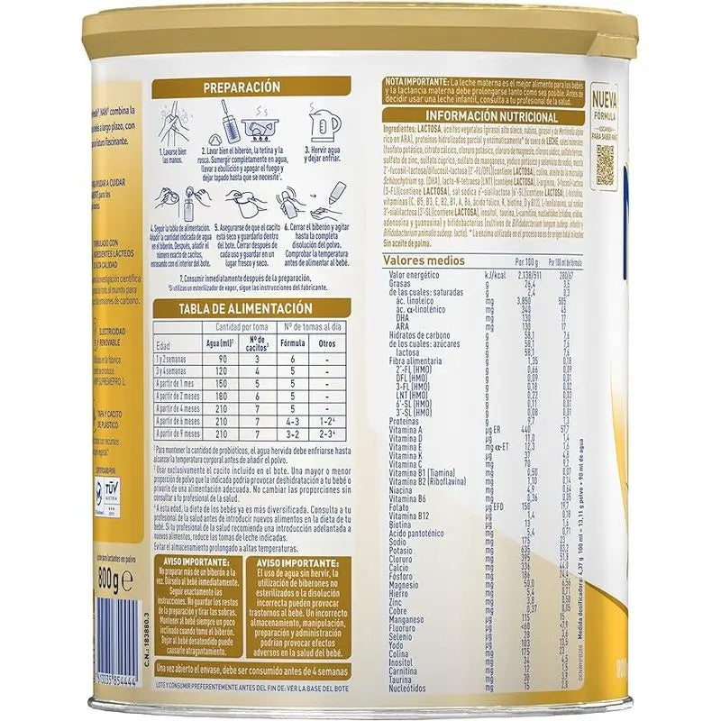 Nestlé Nan Supreme Pro 1 Lait de démarrage, 12X800 g