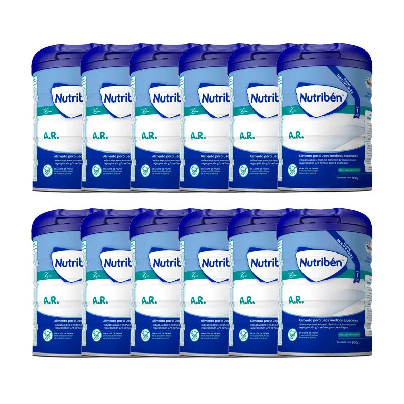 Pack 12 X Nutriben Milk Ar 800 g