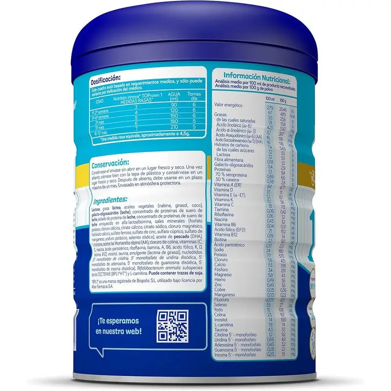 Nutribén Innova 1 Top Protein Starter Milk, 12 X 800 g