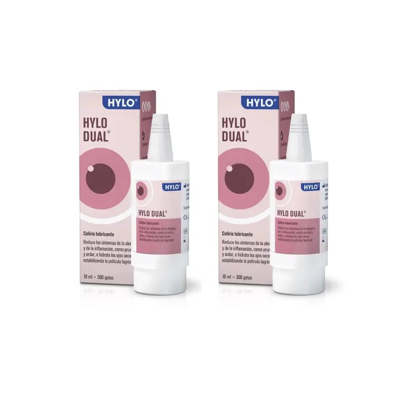 Hylo Dual Gouttes pour les yeux 10 ml, paquet de 2