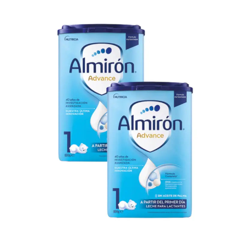 Pack 2 X Almiron Advance 1, Powdered Infant Milk Starter Powder, from Day 1, 800g
