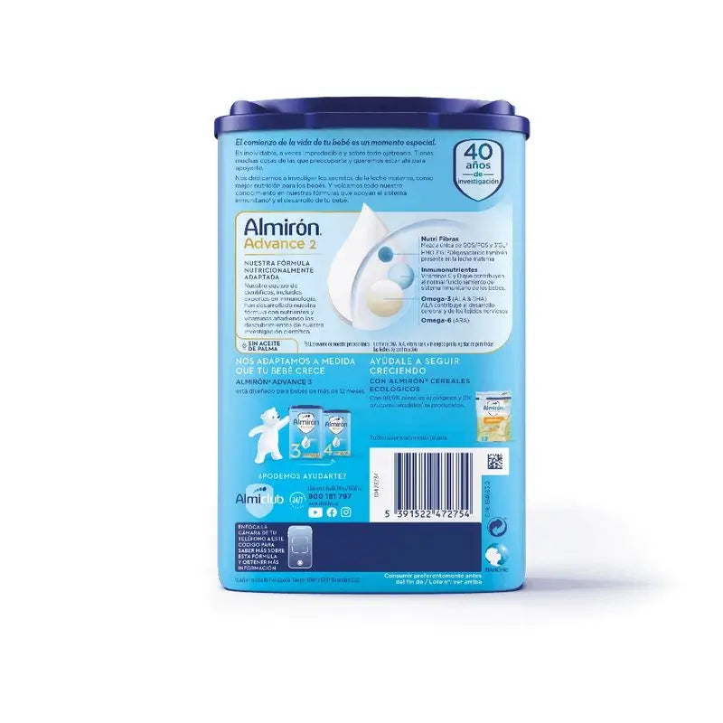 Almirón Advance 2, 2 X 800 grammes