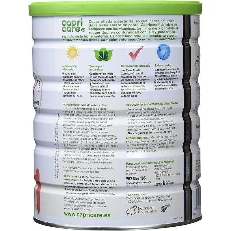 Capricare 1 Lait pour nourrissons, paquet de 2 x 800 gr