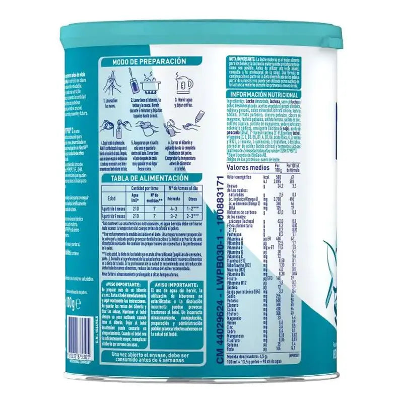 Nestlé Nan Optipro 2 lait maternisé, 2X800g