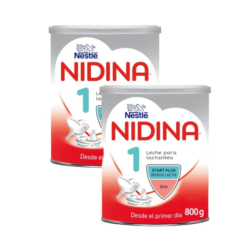 Pack 2 X Nestlé Nidina 1 For Infants 800 g