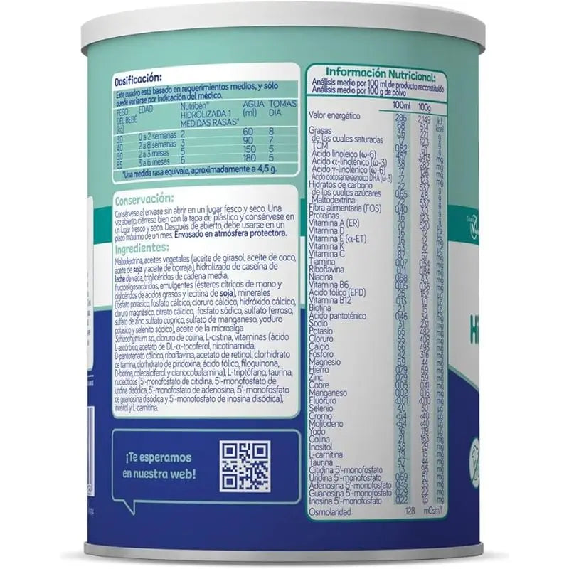 Nutribén Hydrolysed 1 Milk Starter, 2 X 400 g