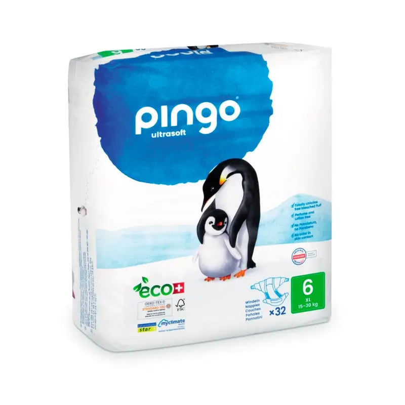 Pingo Ecological Nappy Size 6 Xl, Pack 2 X 32 Pcs.