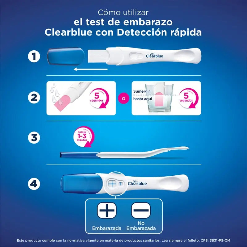 Clearblue Pack Plus Test de grossesse analogique, 3 tests