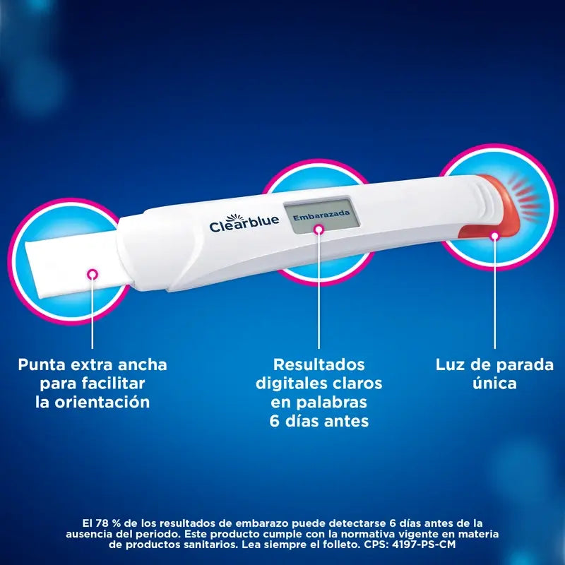 Clearblue Pack Test de grossesse numérique ultra-précoce, 3 tests
