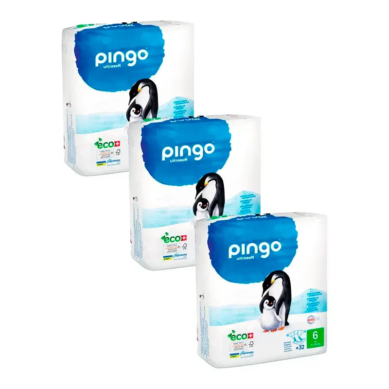 Pingo Ecological Nappy Size 6 Xl, Pack 3 X 32 Pcs.