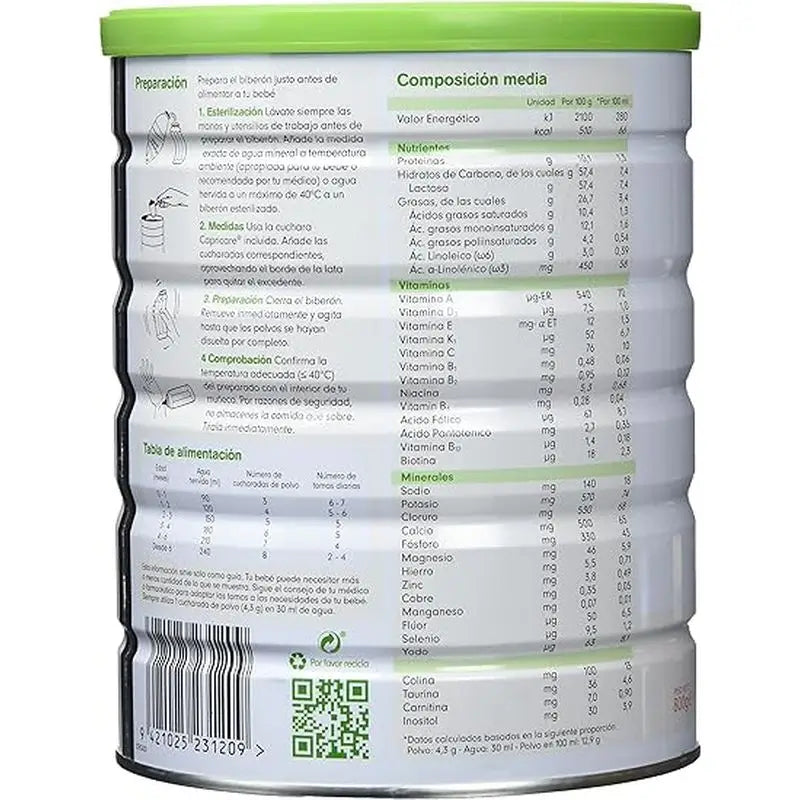 Capricare 1 lait infantile, paquet de 4 x 800g