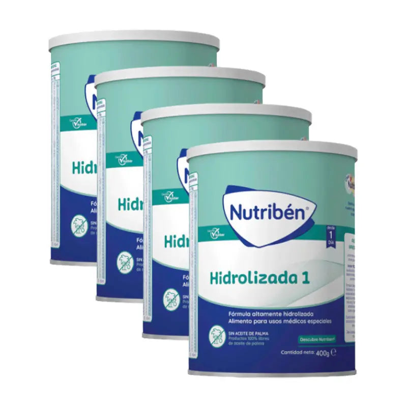 Pack 4 X Nutriben Hydrolyzed Milk 1 400 g