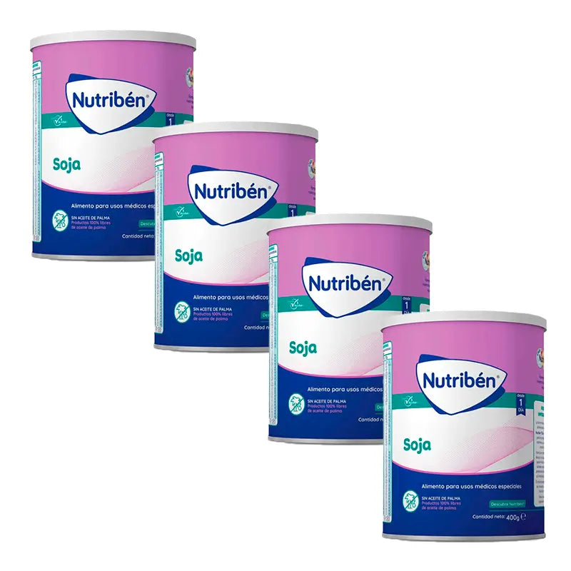 Nutribén Soya Hydrolysed Milk, 4 X 400 grams