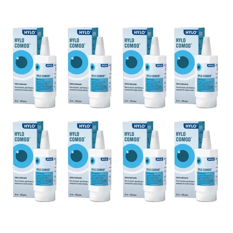 Hylo Comod Collyre 10 ml, paquet de 8