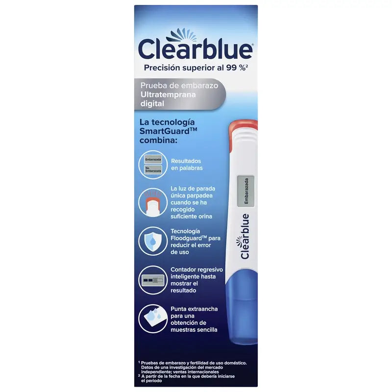 Clearblue Pack Test de grossesse numérique ultra-précoce, 6 tests