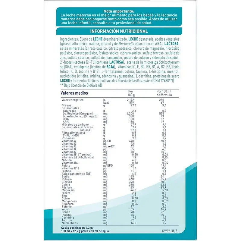 Nestlé Nan Optipro 1 Lait de démarrage, 8X1200 g