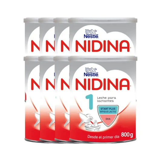 Pack 8 X Nestlé Nidina 1 For Infants 800 g