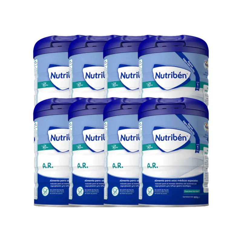 Pack 8 X Nutriben Milk Ar 800 gr