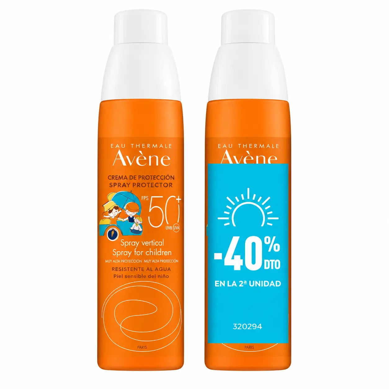 Avène Spray Solaire Enfant SPF50+ Pack 2x200 ml