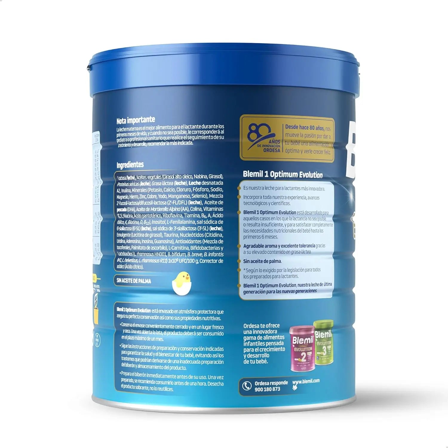 Blemil Optimum Evolution 1 Lait de démarrage, 2X800 g