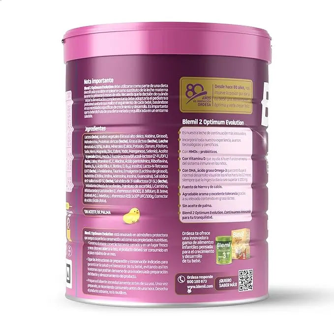 Blemil Optimum Evolution 2 lait maternisé, 12X800g