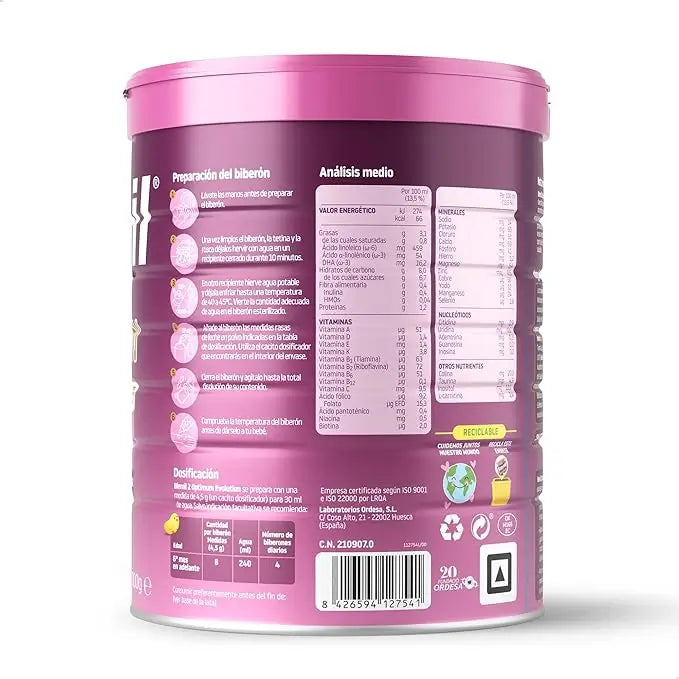 Blemil Optimum Evolution 2 lait maternisé, 12X800g