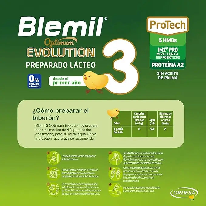 Blemil Optimum Evolution 3 Lait de croissance, 6X800g