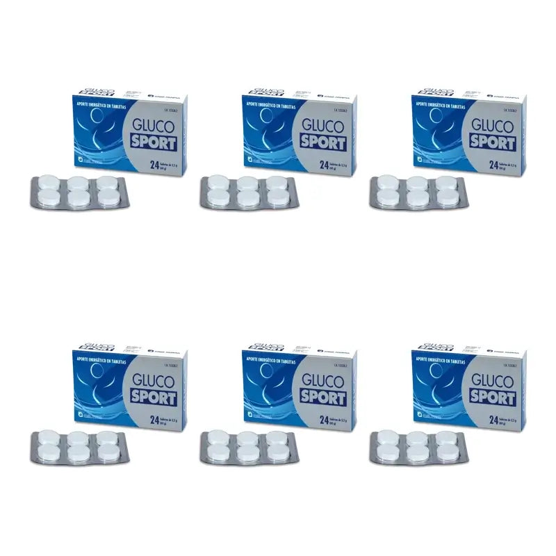 Glucosport, comprimés de 2,5 g, 6 boîtes de 24 comprimés