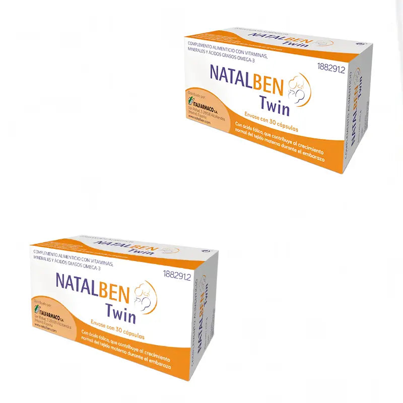 Natalben Twin Nutraceutical, Pack 2x30 Capsules