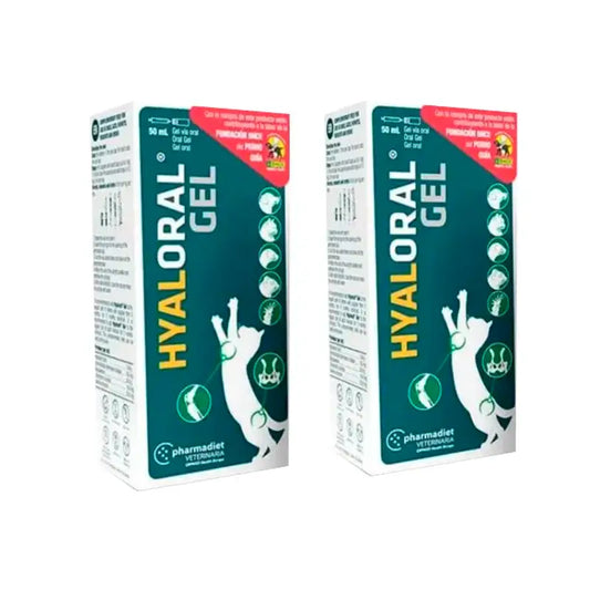 Pharmadiet Hyaloral Gel for Puppies Cats, Pack 2 x 50 ml