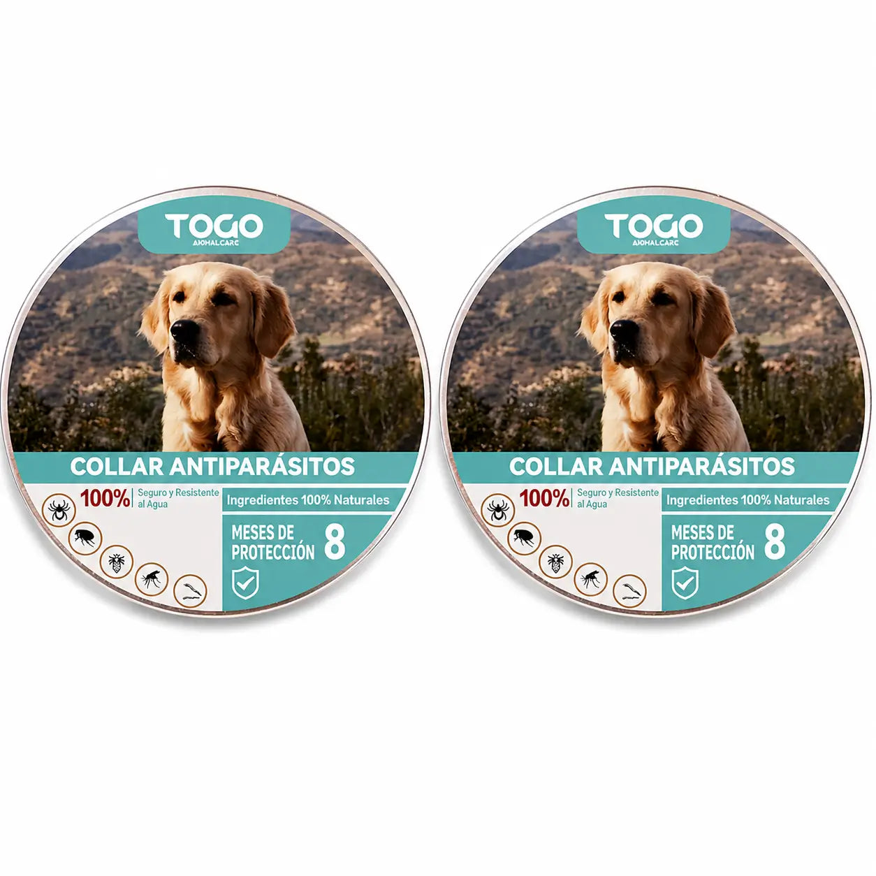 Pack Togo Anti-Parasite Repellent Collar For Dogs All Sizes