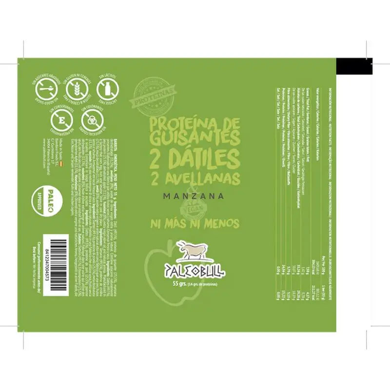 Paleobull Vegan Apple Sticks Boîte de 15 pcs.
