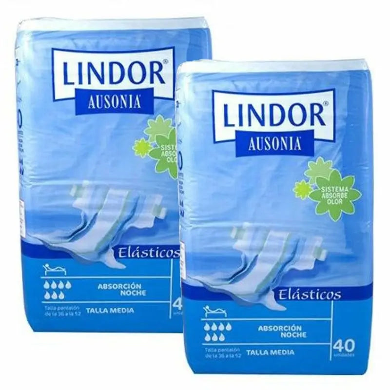 Lindor Elastic Nappy Night Size Medium 80 units