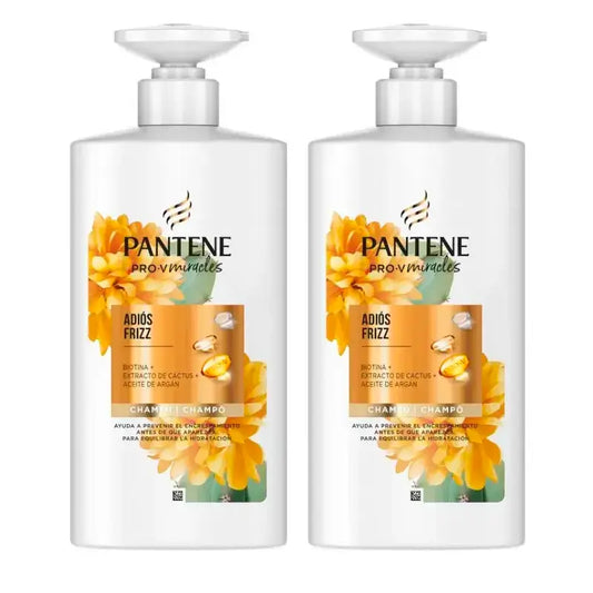 Pantene Miracles Cactus Anti Frizz Shampooing, Pack 2 x 500Ml