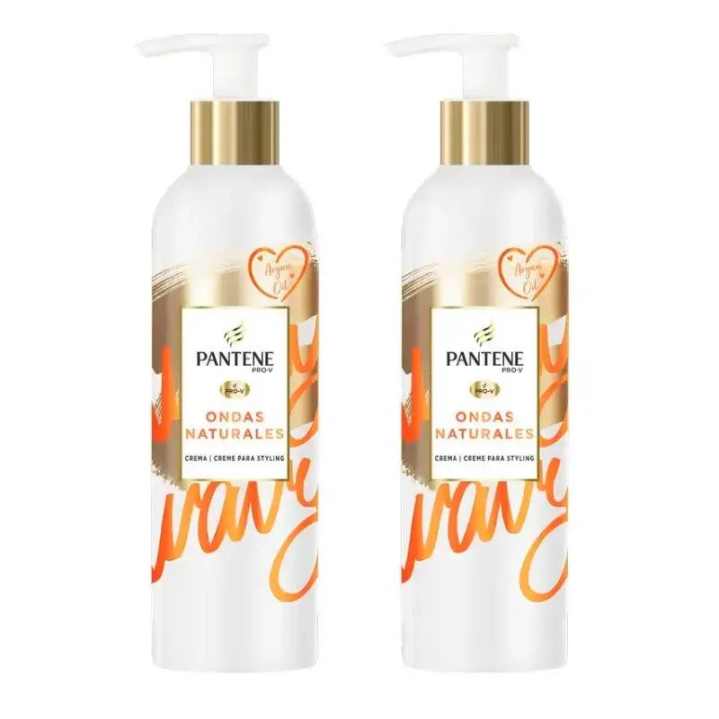 Pantene Pro-V Natural Waves Crème Nourrissante, Pack 2 x 235 Ml