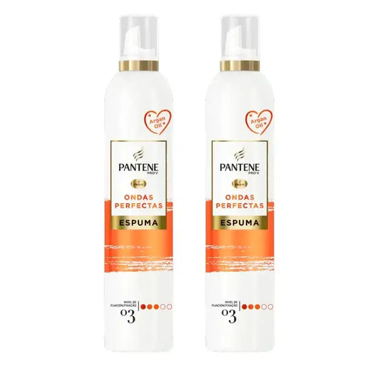 Pantene Pro-V Perfect Waves Mousse Nourrissante, Pack 2 x 300 Ml
